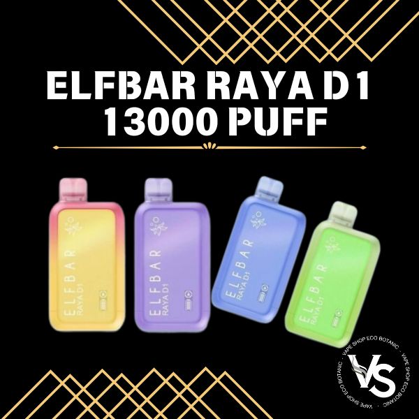 Elfbar Raya D1 13000 Puff Disposable Vape - Vape Shop Eco Botanic My Store Elfbar Raya D1 13000 Puff Disposable Vape - Vape Shop Eco Botanic My Store